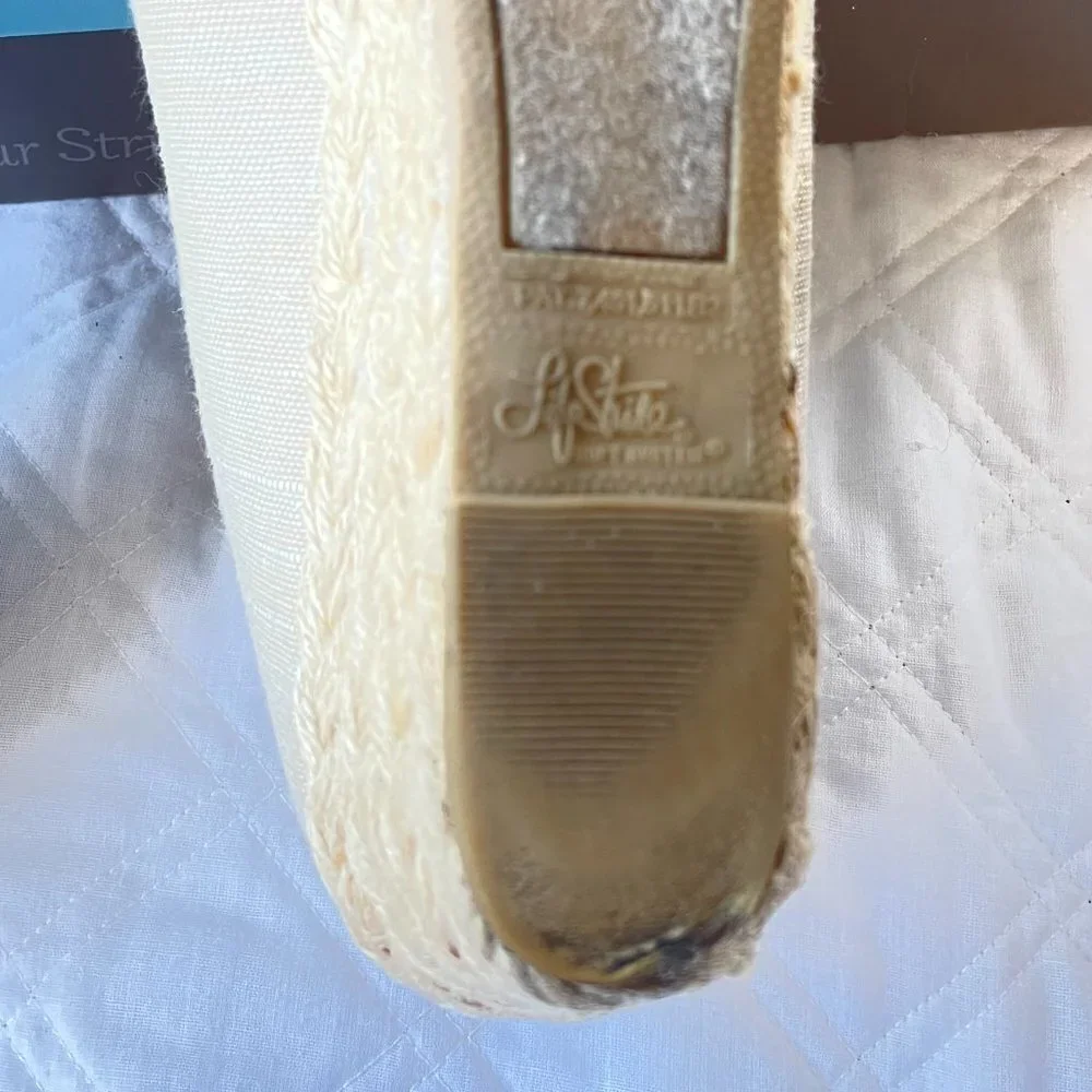 Life Stride Shoes Lioness Tan Tropez Peep Toe Wedge